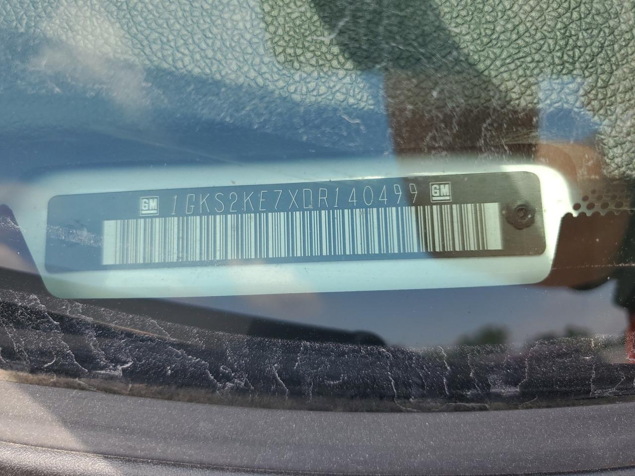 2013 GMC Yukon Xl K1500 Slt VIN: 1GKS2KE7XDR140499 Lot: 62333725