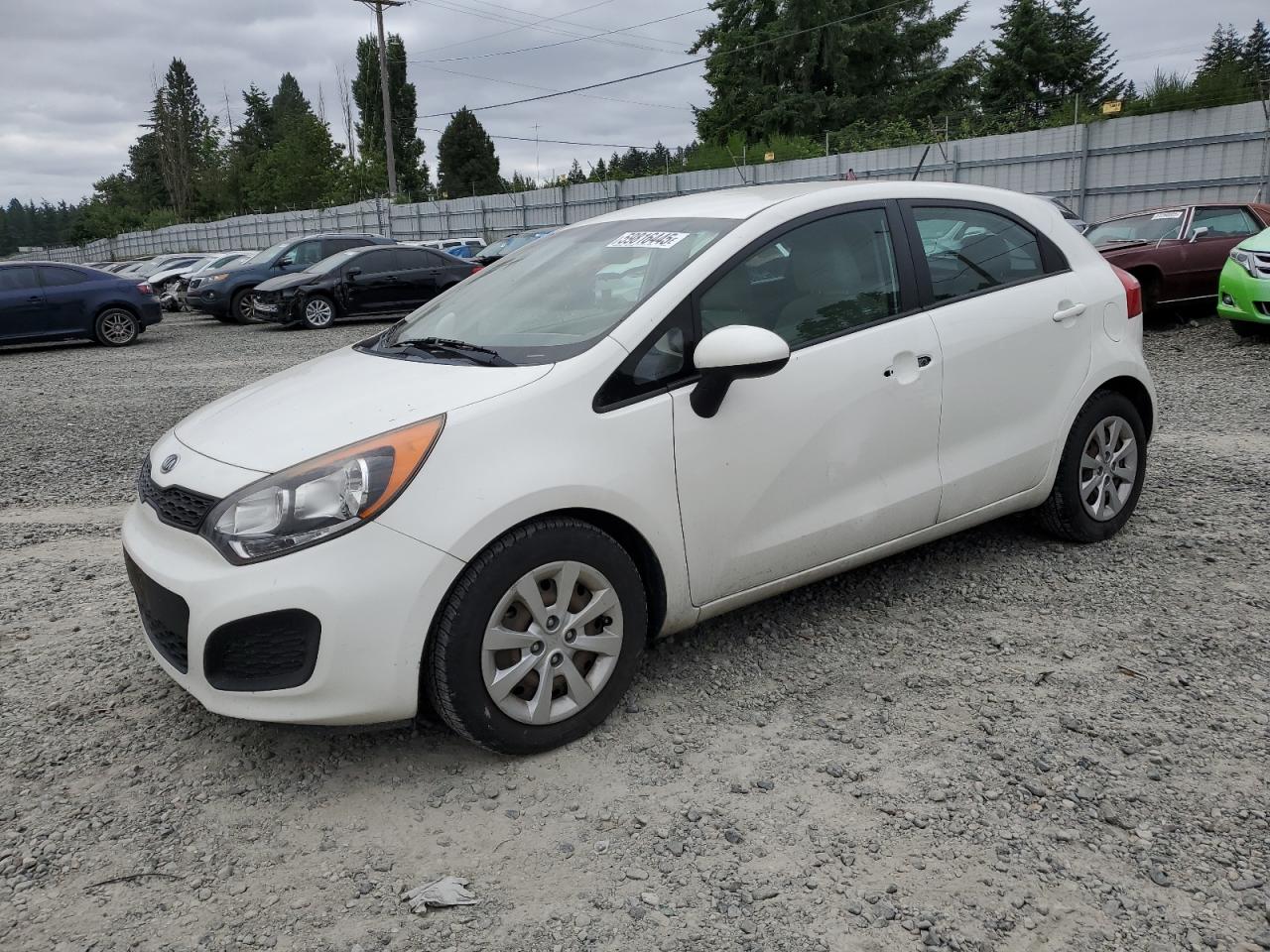 2013 Kia Rio Lx en Venta en Graham, WA - Vandalism