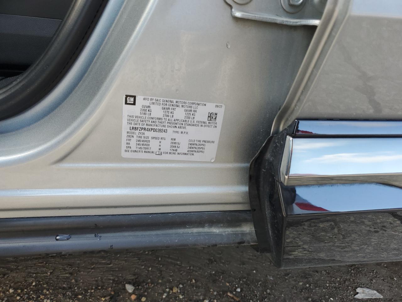 2023 Buick Envision Essence VIN: LRBFZPR4XPD039243 Lot: 60865235