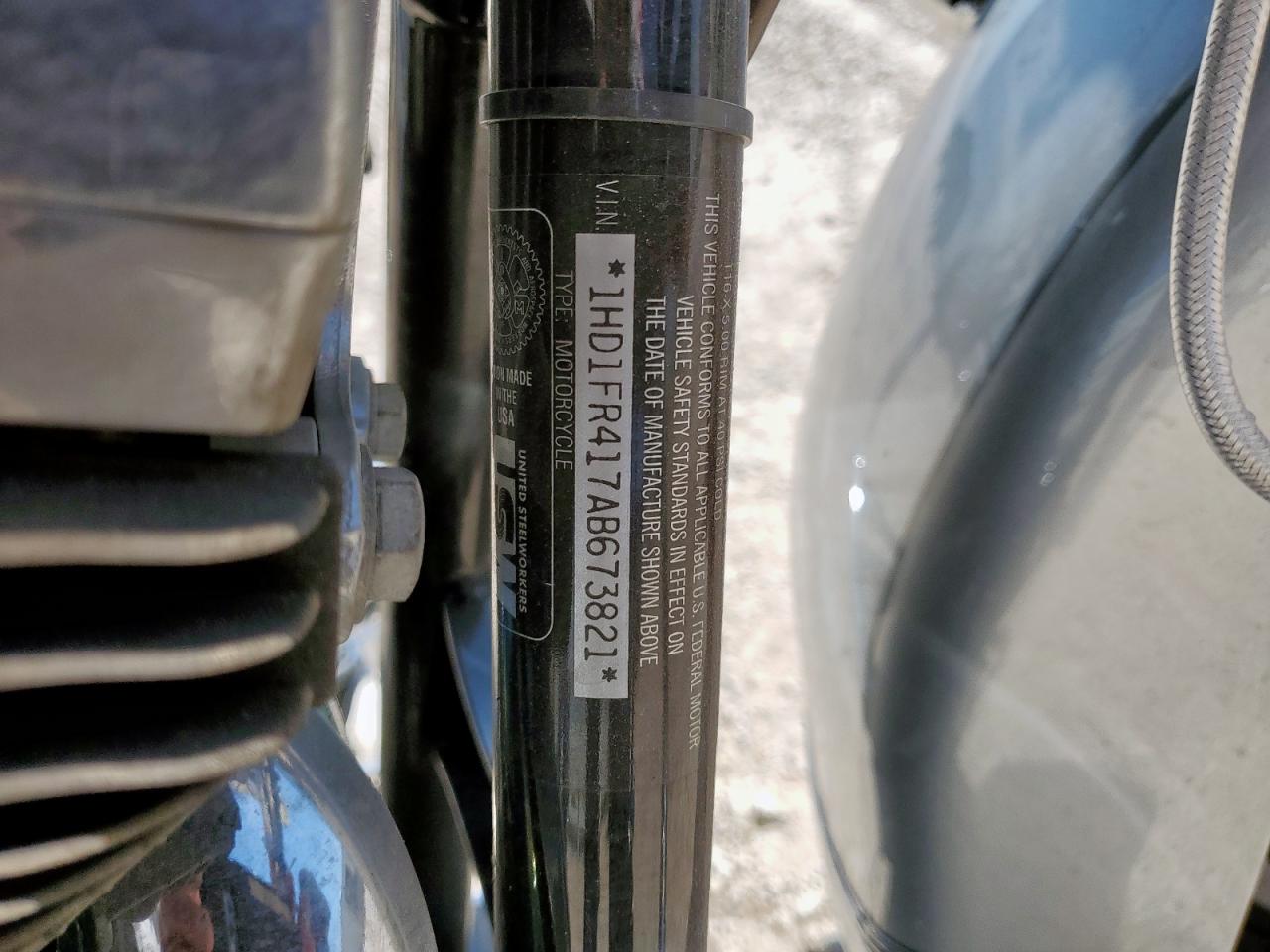 2010 Harley-Davidson Flhrc VIN: 1HD1FR417AB673821 Lot: 62955615