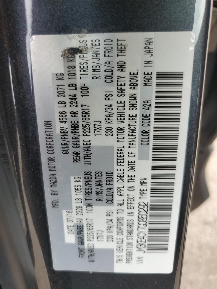 2016 Mazda Cx-5 Touring VIN: JM3KE4CY7G0850292 Lot: 62213835