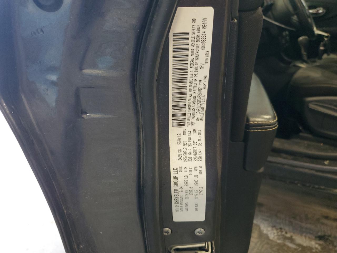 2014 Jeep Cherokee Latitude VIN: 1C4PJLCS0EW320787 Lot: 61447285