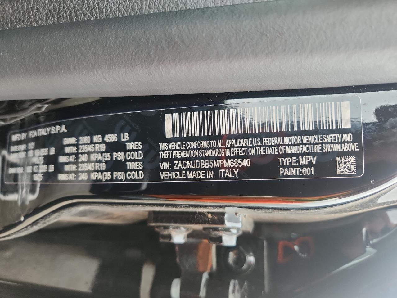 2021 Jeep Renegade Latitude VIN: ZACNJDBB5MPM68540 Lot: 60631565