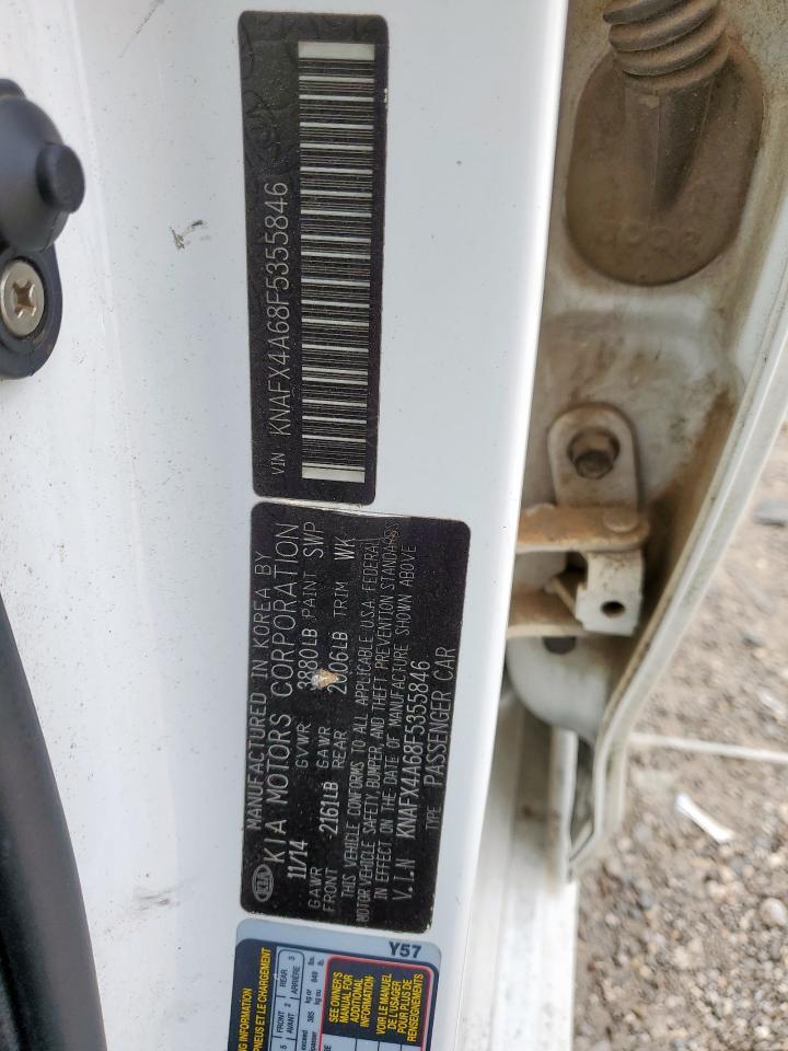 2015 Kia Forte Lx VIN: KNAFX4A68F5355846 Lot: 64488975