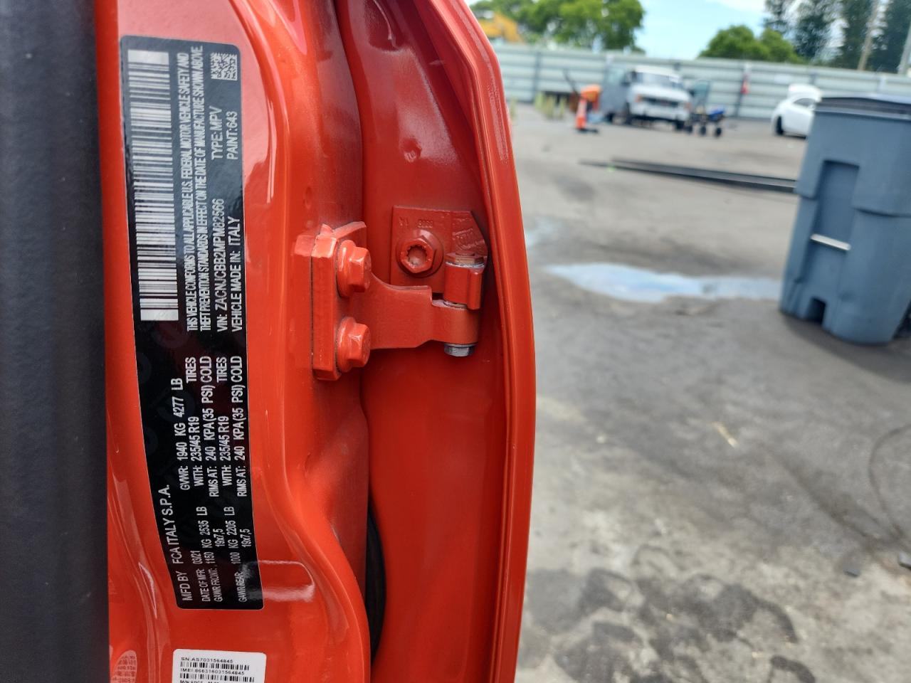 2021 Jeep Renegade Latitude VIN: ZACNJCBB2MPM82566 Lot: 61847525