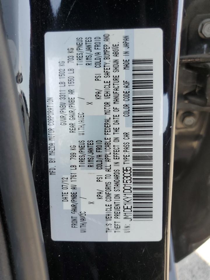 2013 Mazda Mazda2 VIN: JM1DE1KY1D0153035 Lot: 60116775