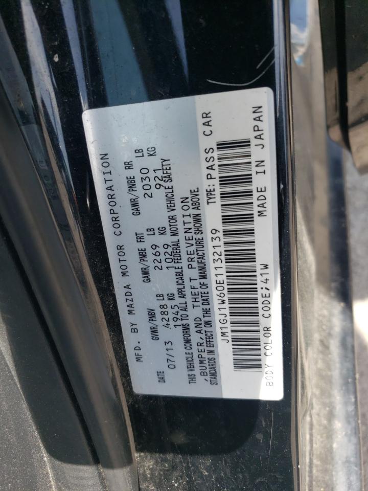 2014 Mazda 6 Grand Touring VIN: JM1GJ1W60E1132139 Lot: 60667715