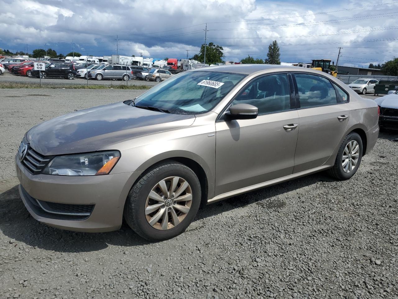 2015 Volkswagen Passat S de vânzare în Eugene, OR - Side