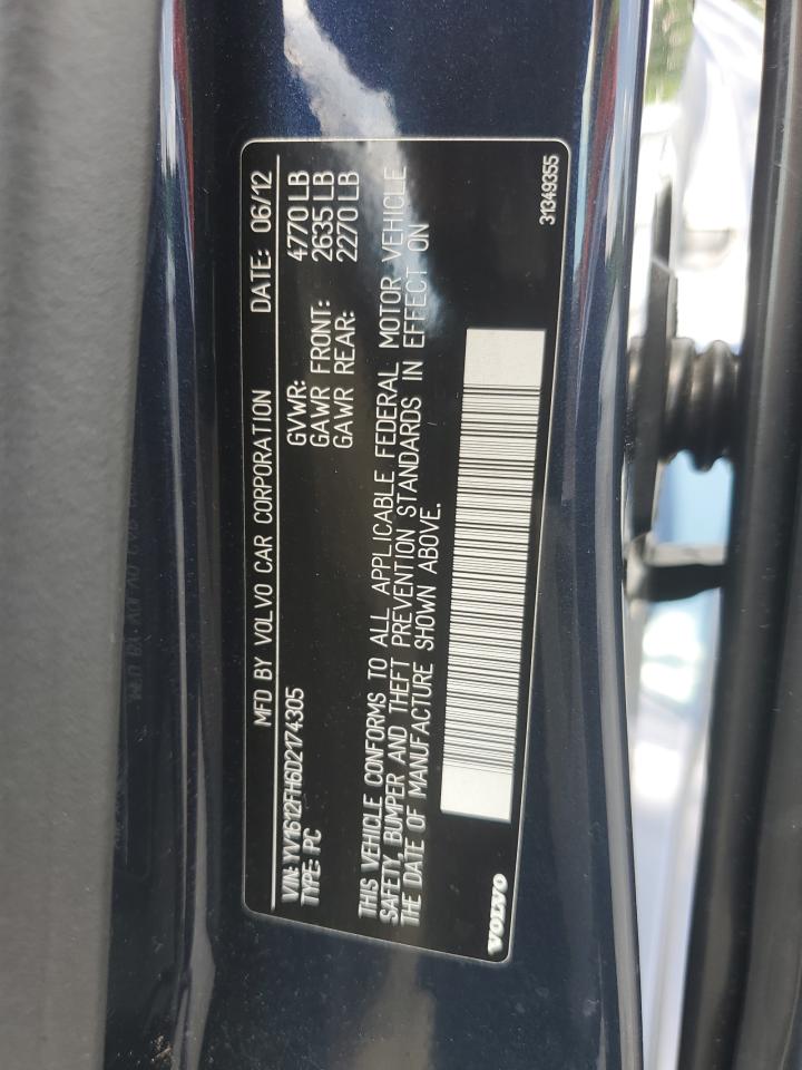 2013 Volvo S60 T5 VIN: YV1612FH6D2174305 Lot: 62688495