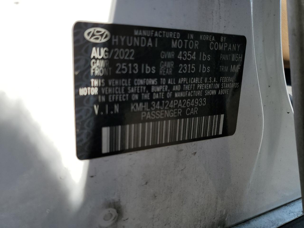 HYUNDAI SONATA 2023 VIN KMHL34J24PA264933 фото 12