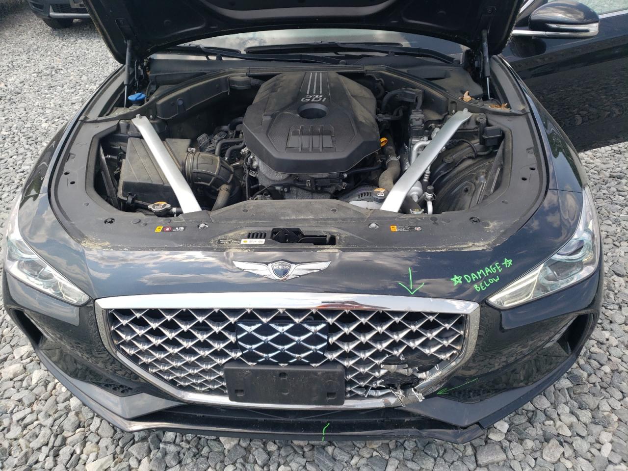 2021 Genesis G70 Elite VIN: KMTG34LA0MU079767 Lot: 59688405