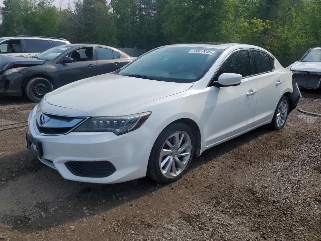 2016 Acura Ilx Premium white sedan gas 19UDE2F70GA800242 photo #1