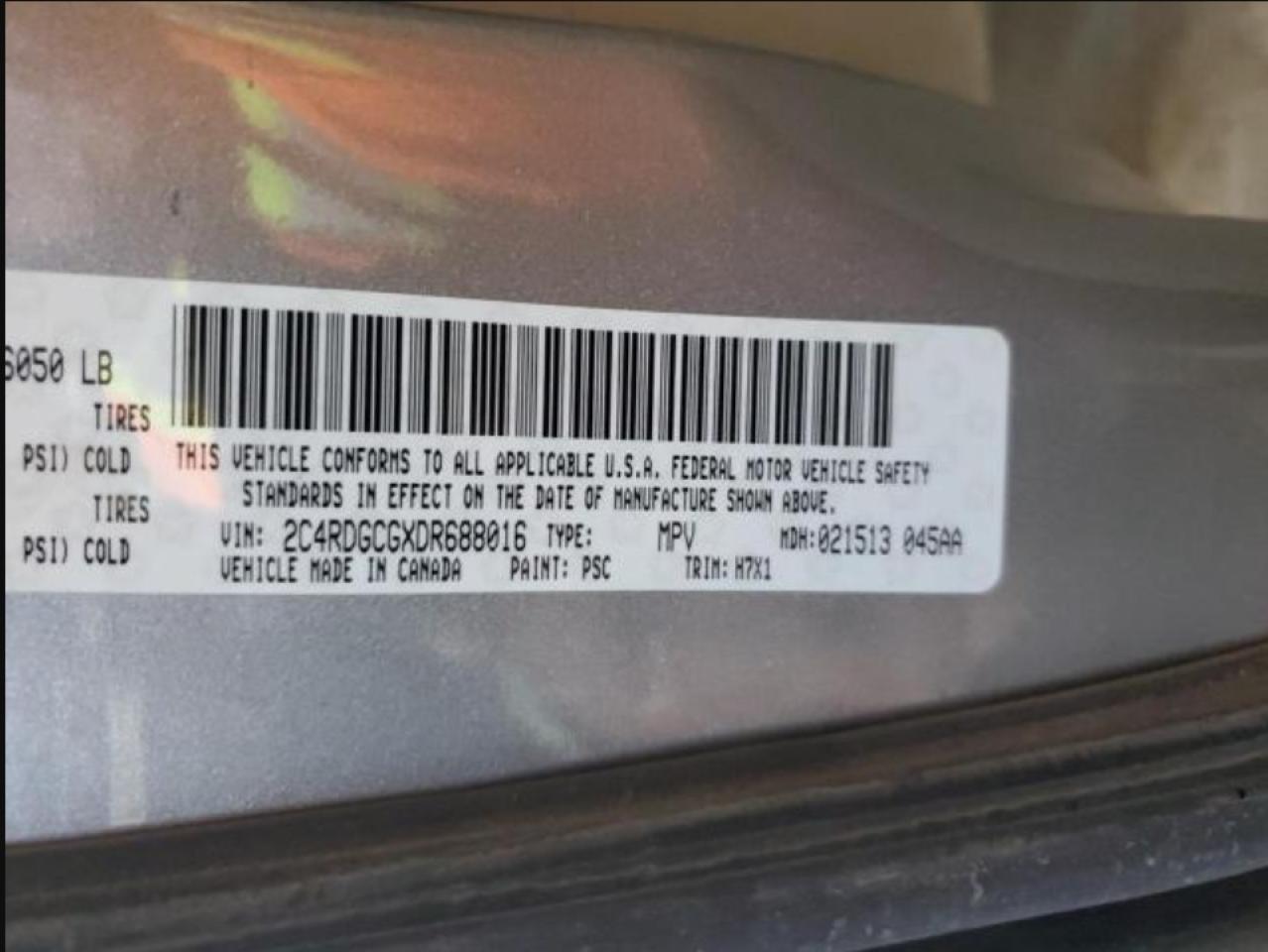 2013 Dodge Grand Caravan Sxt VIN: 2C4RDGCGXDR688016 Lot: 63335035