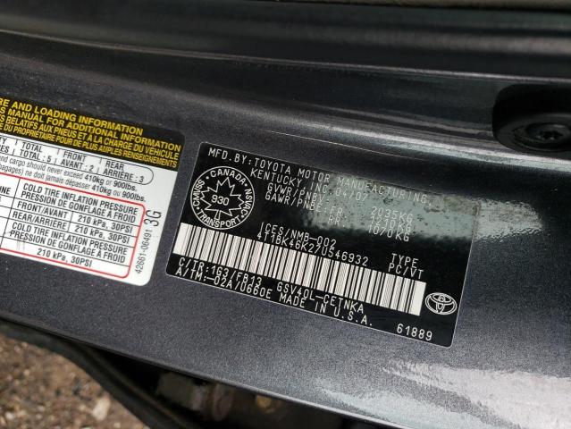 2007 TOYOTA CAMRY LE