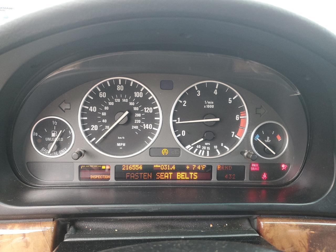 1998 BMW 540 I Automatic VIN: WBADE6323WBW58831 Lot: 59864925