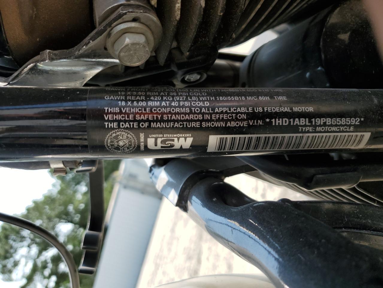 2023 Harley-Davidson Flhxst VIN: 1HD1ABL19PB658592 Lot: 57425085