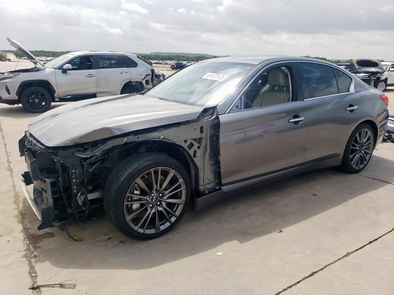 2016 Infiniti Q50 Red Sport 400 на продаже в Grand Prairie, TX - Front End