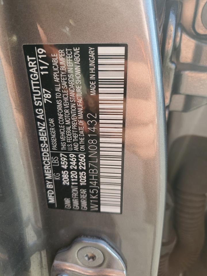 2020 Mercedes-Benz Cla 250 4Matic VIN: W1K5J4HB7LN081432 Lot: 60318955