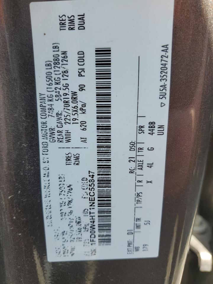 2022 Ford F450 Super Duty VIN: 1FD0W4HT1NEC55847 Lot: 59573545
