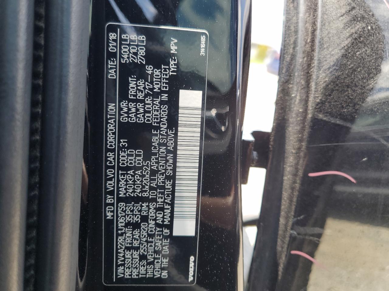 2018 Volvo Xc60 T6 Inscription VIN: YV4A22RL1J1061759 Lot: 61618845