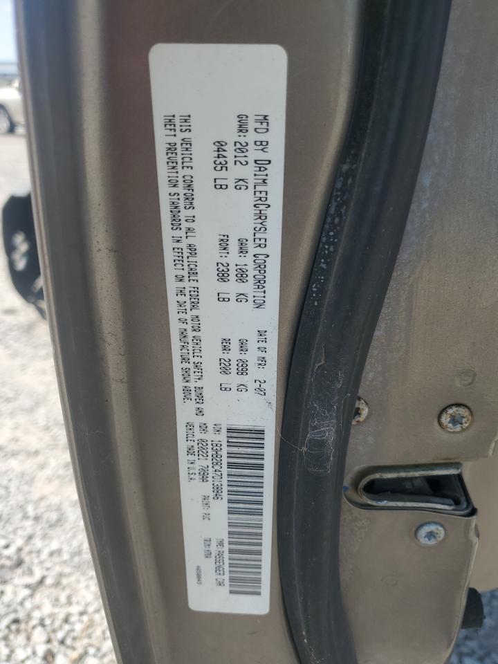 2007 Dodge Caliber VIN: 1B3HB28C47D138846 Lot: 62100605