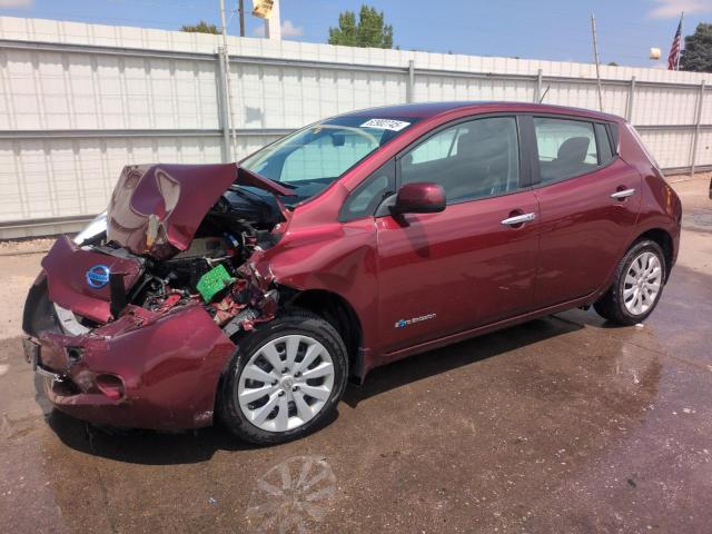  NISSAN LEAF 2017 Maroon