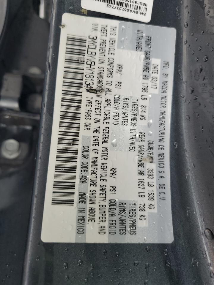 2017 Toyota Yaris Ia VIN: 3MYDLBYV5HY181345 Lot: 59630835