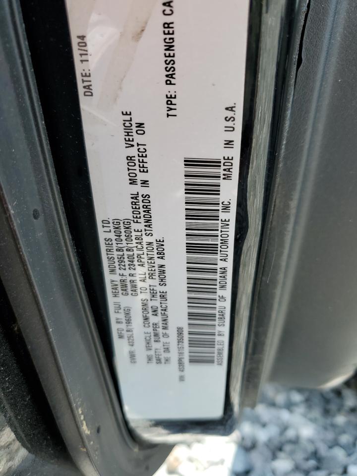 2005 Subaru Legacy 2.5I VIN: 4S3BP616157350908 Lot: 59407275