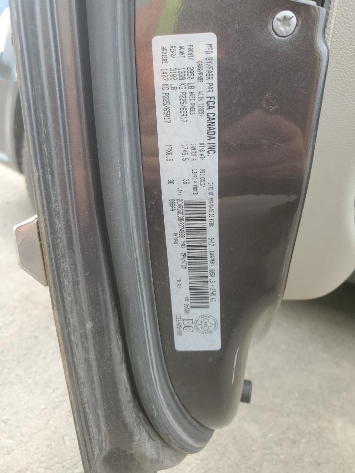 DODGE CARAVAN 2017 VIN 2C4RDGDG9HR774888 zdjęcie 13