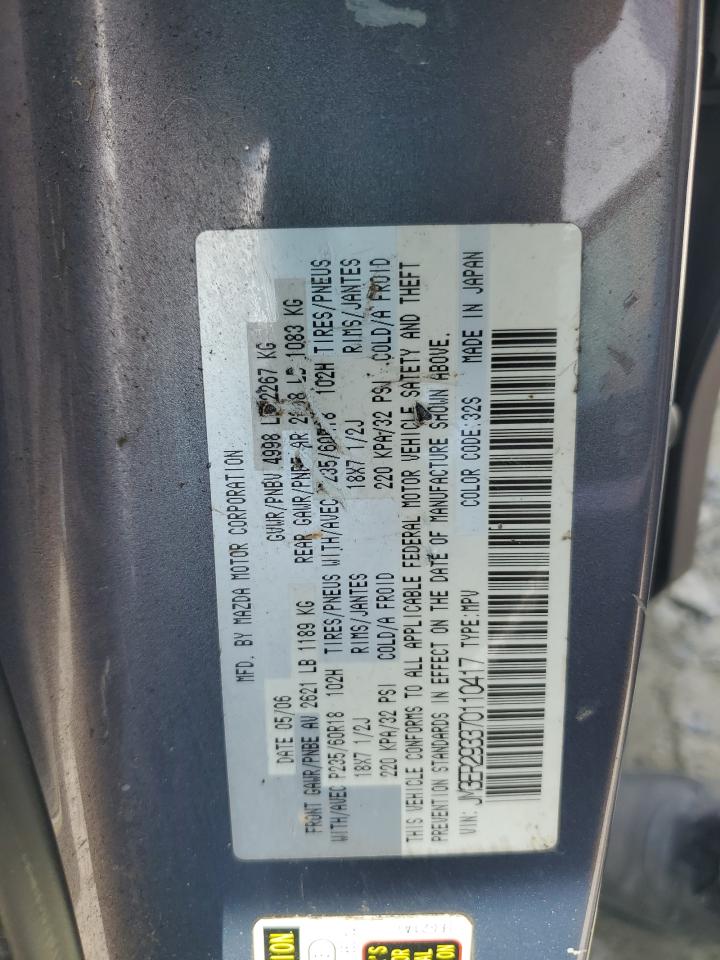 2007 Mazda Cx-7 VIN: JM3ER293370110417 Lot: 60072845
