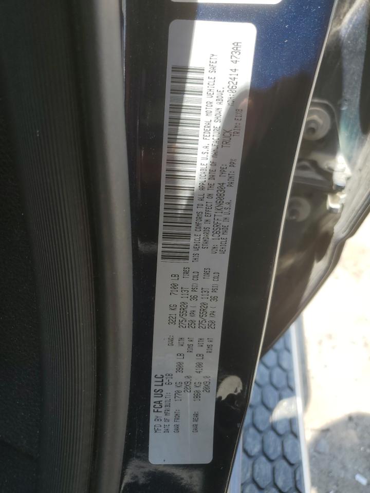 RAM 1500 2019 VIN 1C6SRFFT1KN608304 zdjęcie 12