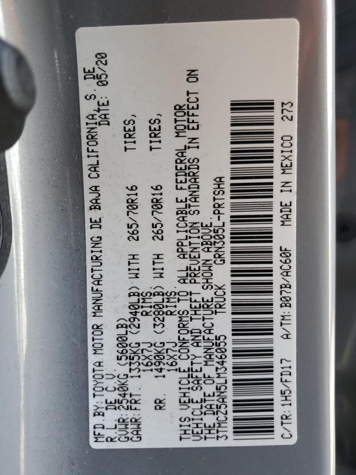 3TMCZ5AN5LM346055 2020 Toyota Tacoma Double Cab