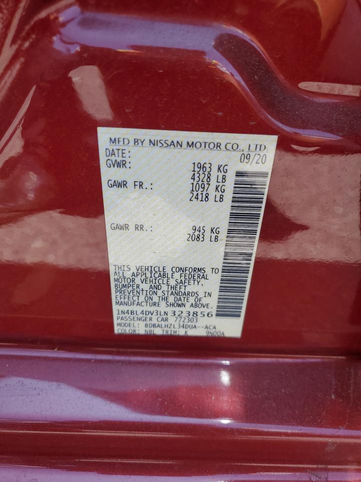 NISSAN ALTIMA 2020 VIN 1N4BL4DV3LN323856 фото 12