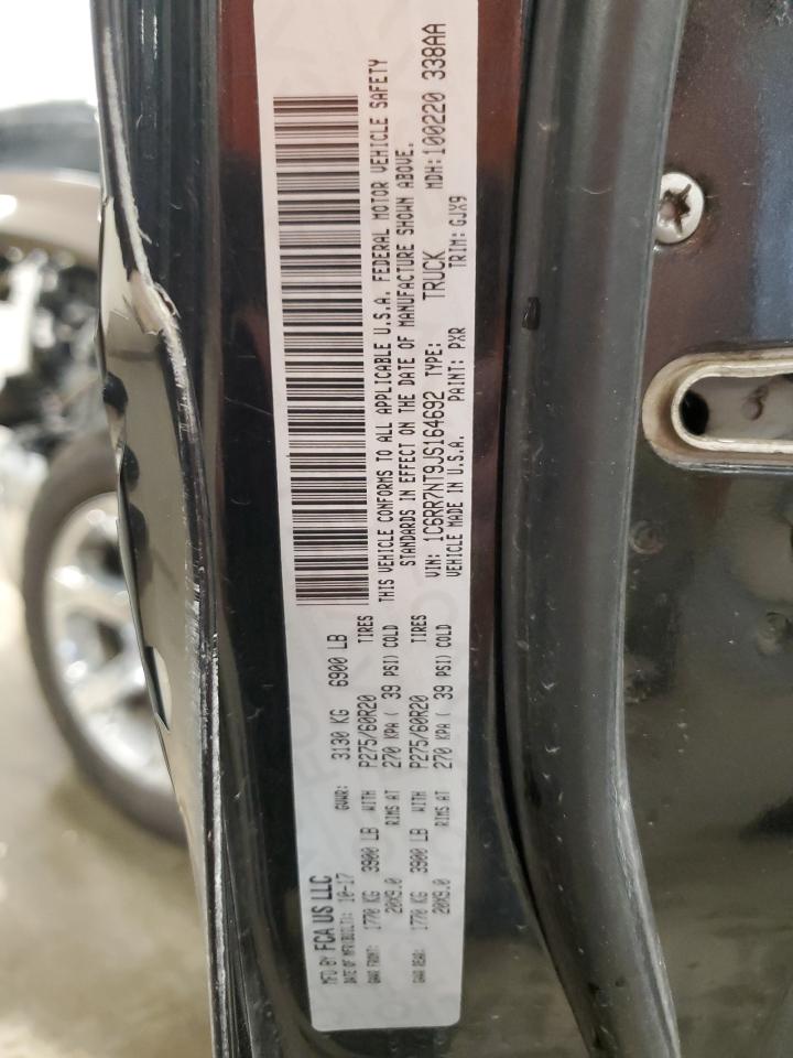 2018 Ram 1500 Laramie VIN: 1C6RR7NT9JS164692 Lot: 61588815