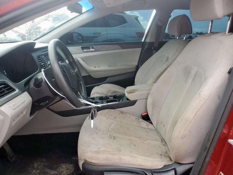  HYUNDAI SONATA 2015 Красный