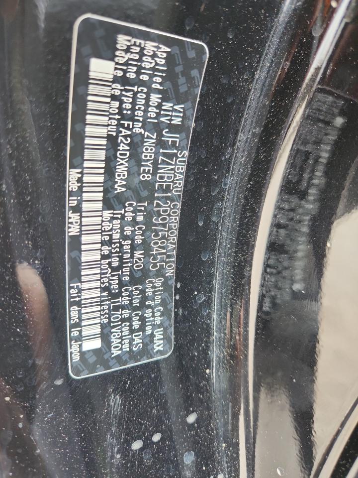 2023 Toyota Gr 86 Premium VIN: JF1ZNBE12P9758455 Lot: 63003045