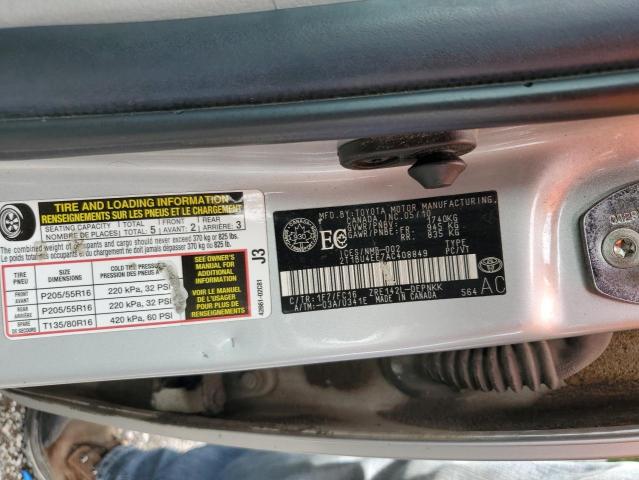 2010 TOYOTA COROLLA BASE  