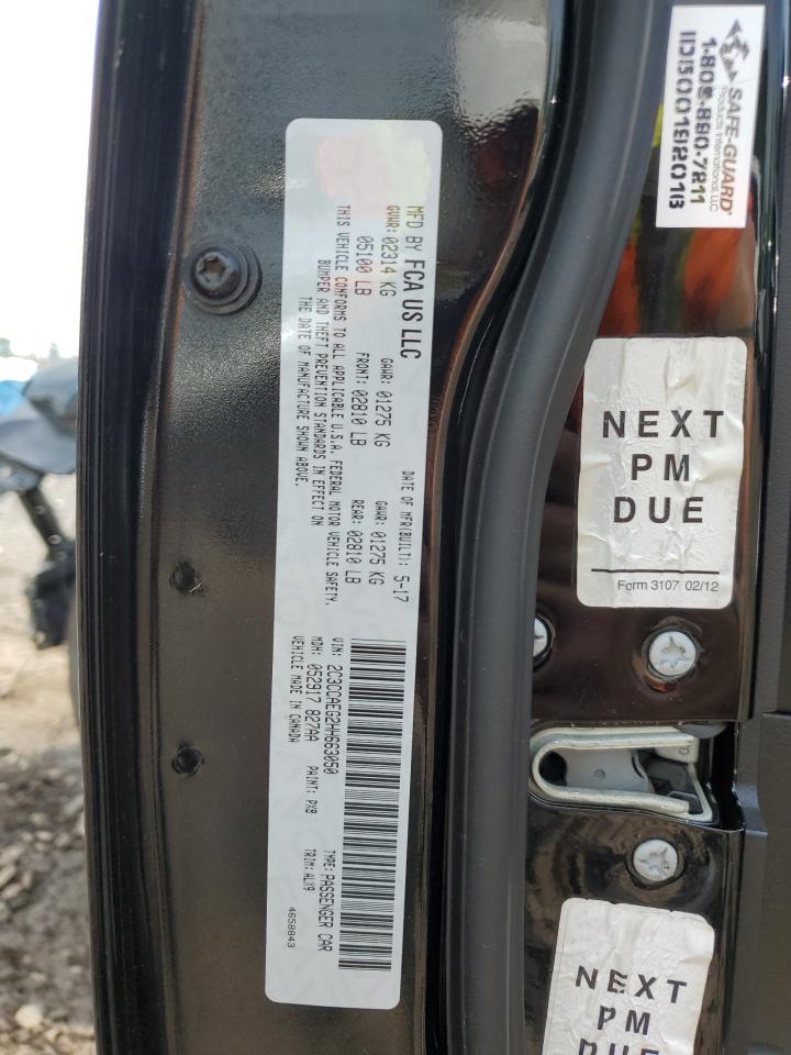 2017 Chrysler 300C VIN: 2C3CCAEG2HH663050 Lot: 80146895