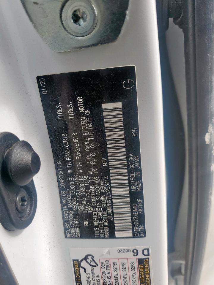 2020 Lexus Gx 460 Premium VIN: JTJAM7BX7L5253414 Lot: 62660085