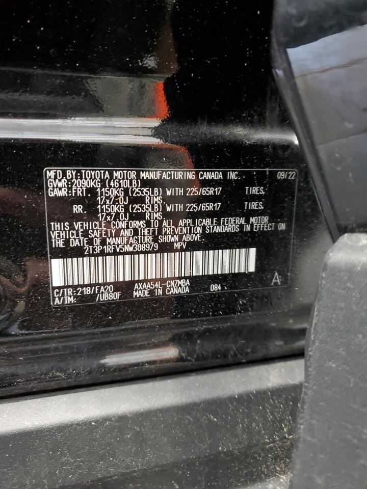 2022 Toyota Rav4 Xle VIN: 2T3P1RFV5NW308979 Lot: 60346855