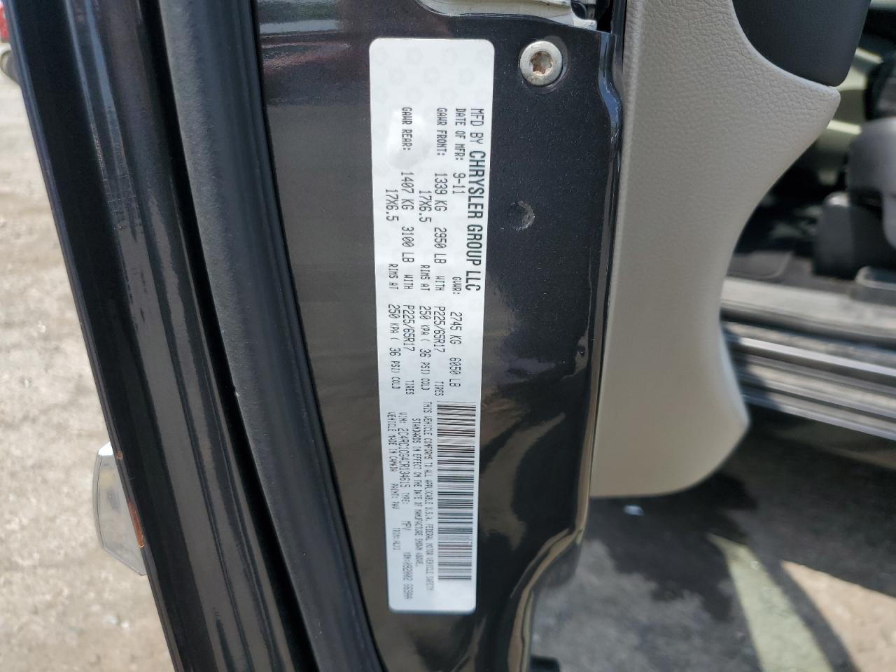 2012 Chrysler Town & Country Touring L VIN: 2C4RC1CG4CR134615 Lot: 63214445