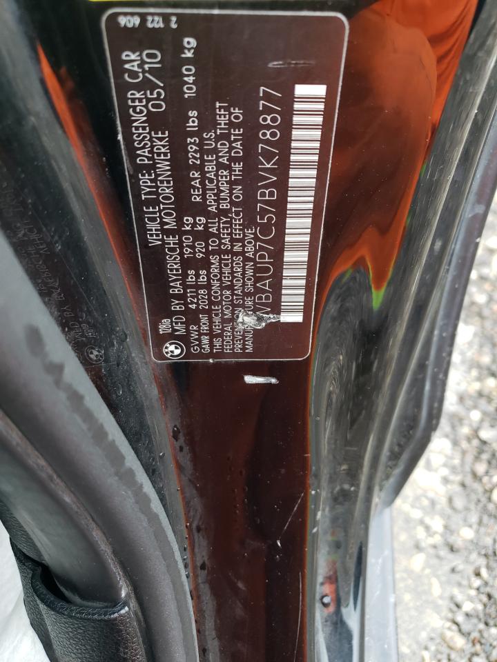 2011 BMW 128 I VIN: WBAUP7C57BVK78877 Lot: 59677155