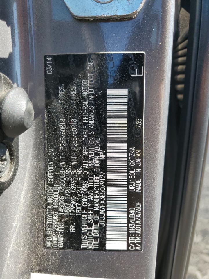 2014 Lexus Gx 460 Premium VIN: JTJJM7FX3E5079127 Lot: 61442825