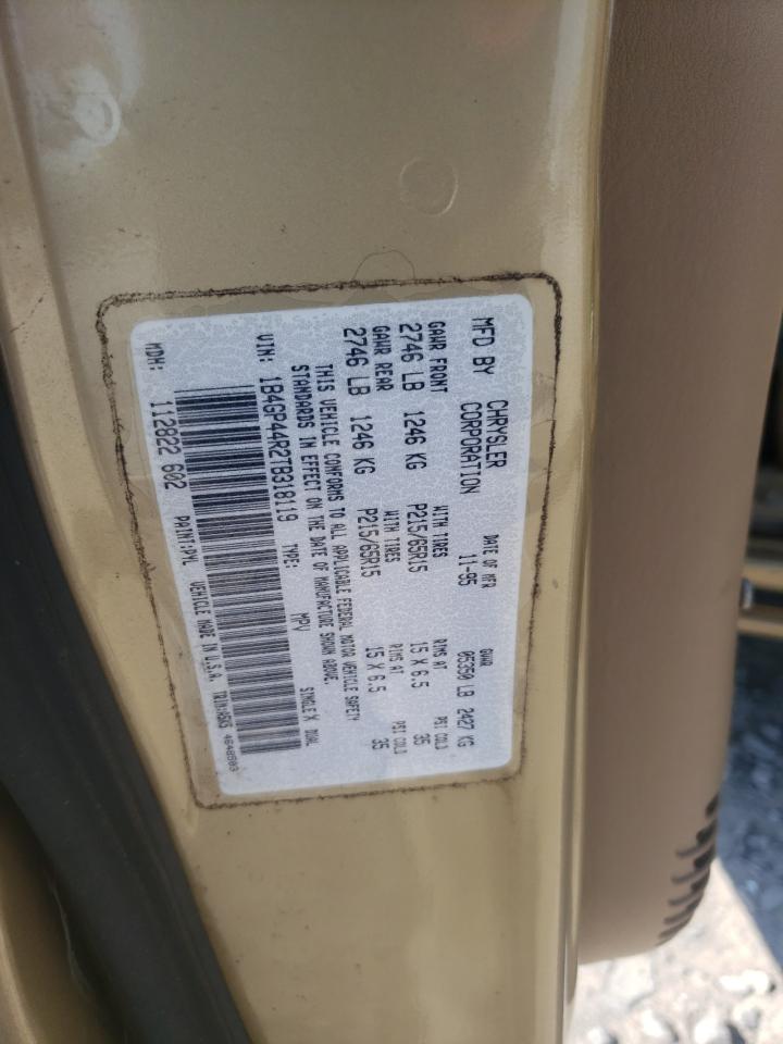 1996 Dodge Grand Caravan Se VIN: 1B4GP44R2TB318119 Lot: 61597585