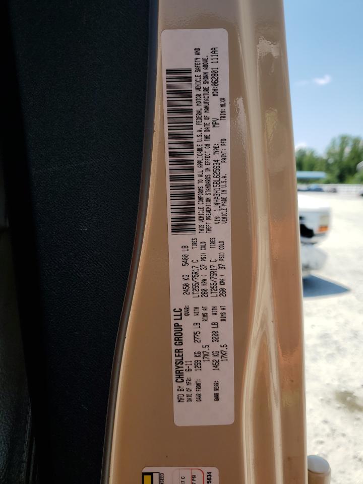 2011 Jeep Wrangler Unlimited Sport VIN: 1J4HA3H15BL625634 Lot: 61458025
