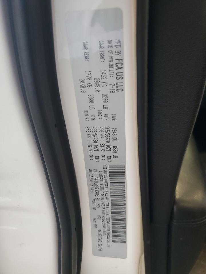 2018 Dodge Durango Sxt VIN: 1C4RDJAG6JC486133 Lot: 59359925