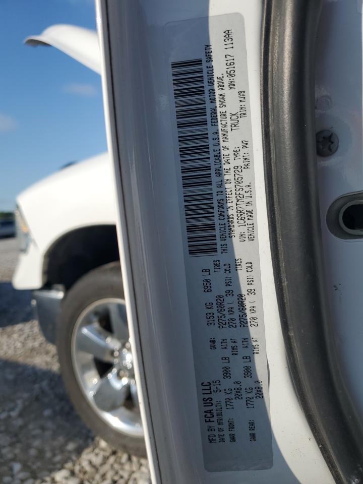 2015 Ram 1500 Slt VIN: 1C6RR7TM2FS705729 Lot: 61369555