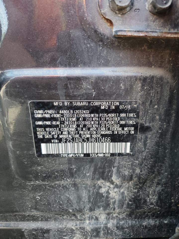 2018 Subaru Forester 2.5I VIN: JF2SJABC5JH610466 Lot: 61577275