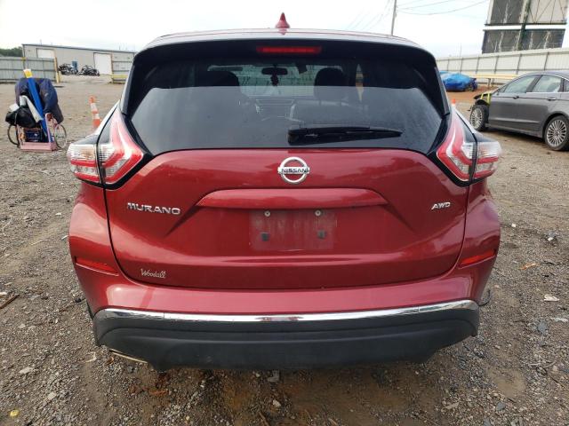  NISSAN MURANO 2017 Czerwony