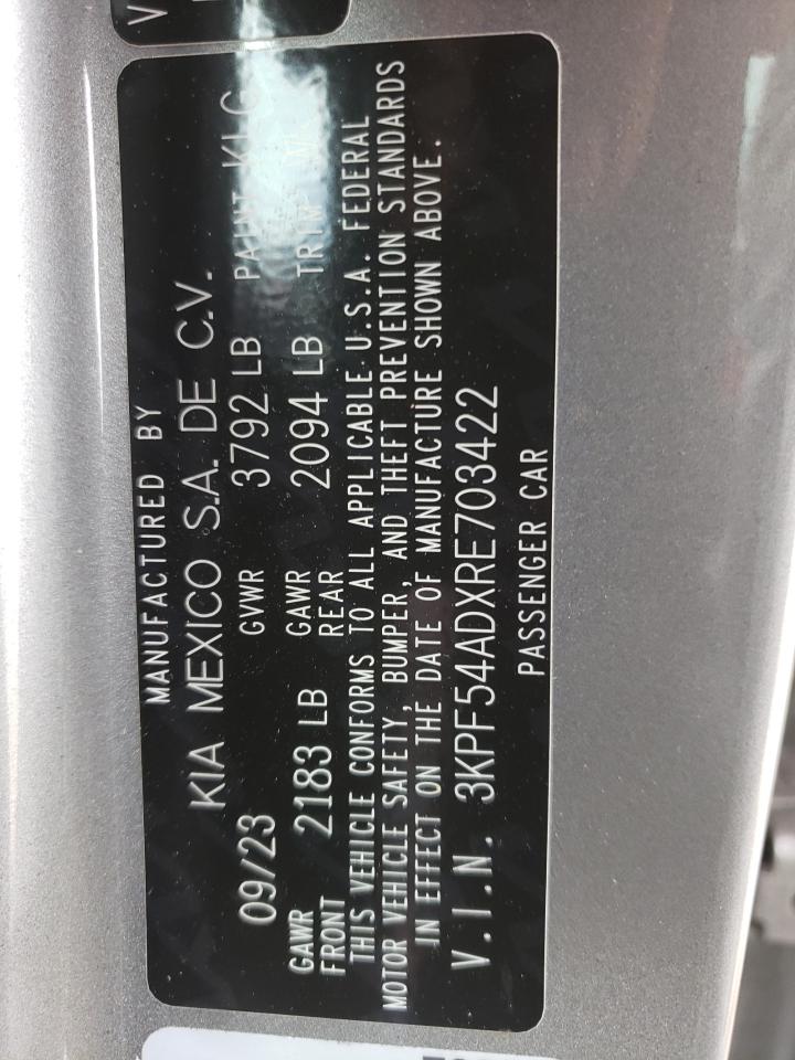 KIA FORTE 2024 VIN 3KPF54ADXRE703422 photo 12